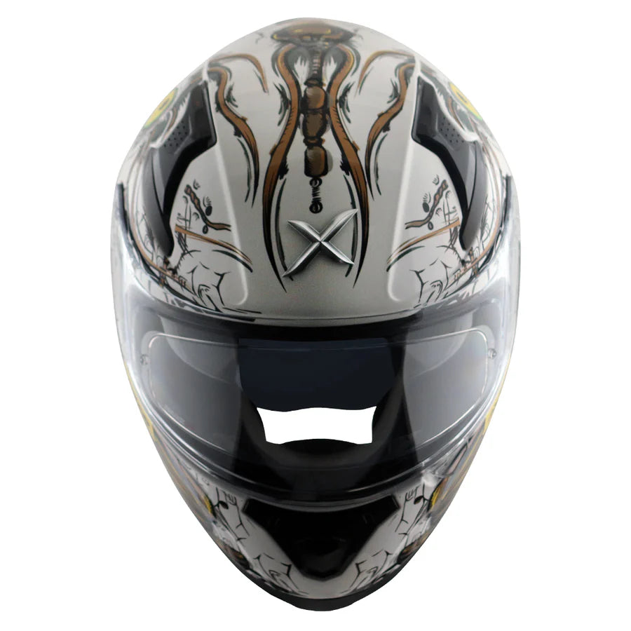 AXOR APEX SEADEVIL HELMET (Gloss White Gold) - AlwaysRiding