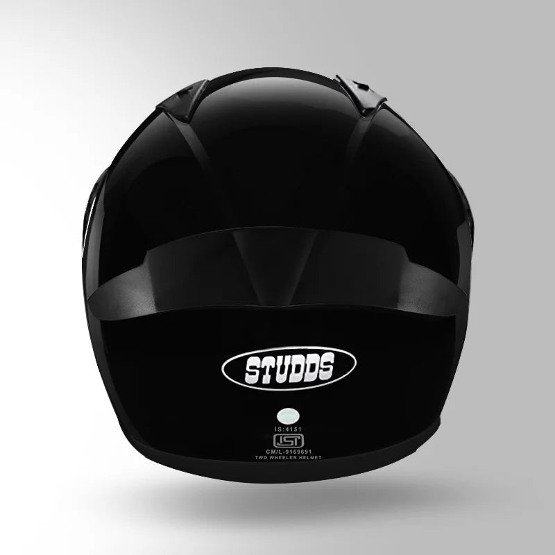 STUDDS THUNDER SOLID HELMET (Gloss Black)