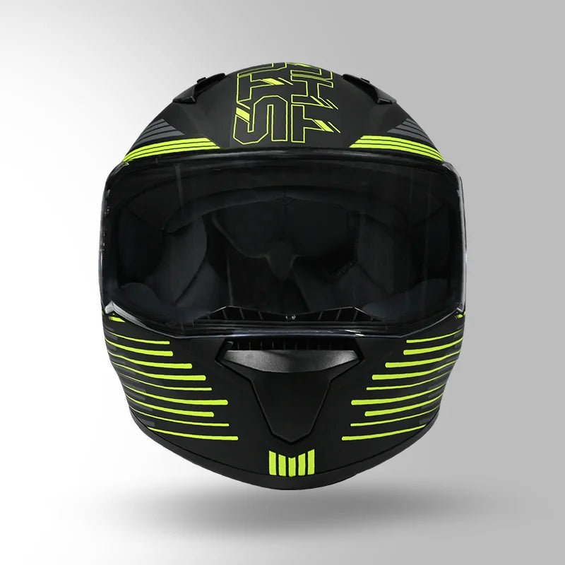 STUDDS THUNDER D11 HELMET (Matt Black Neon)