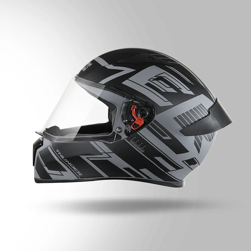 STUDDS THUNDER D3 HELMET (Matt Black Grey)