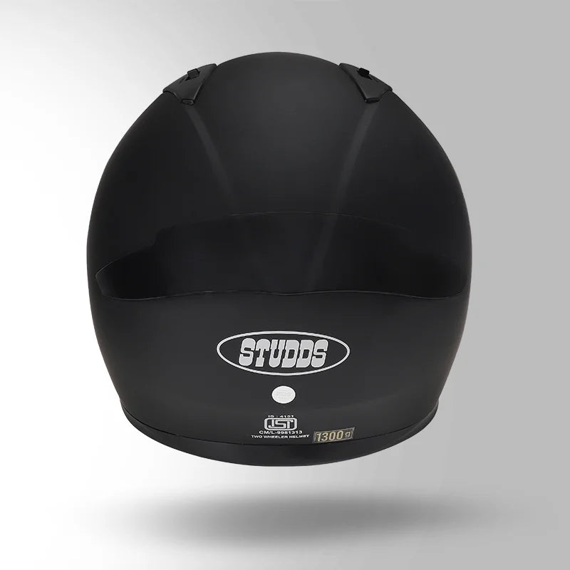 STUDDS THUNDER SOLID HELMET (Matt Black)