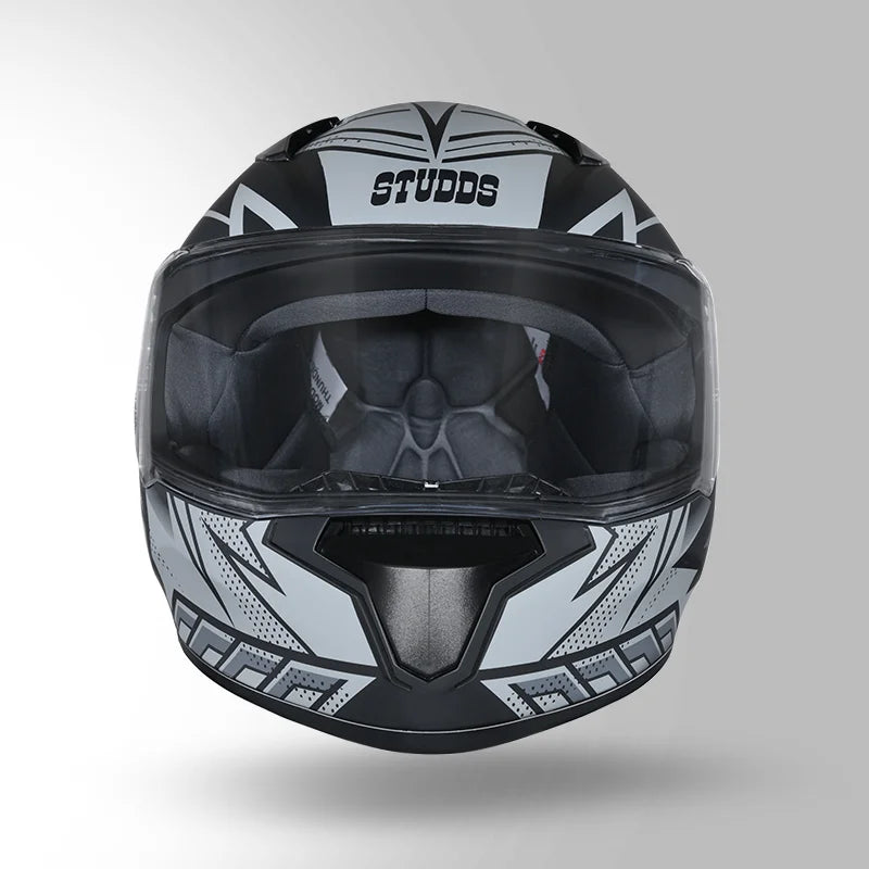 STUDDS THUNDER D5 HELMET (Matt Black Grey)