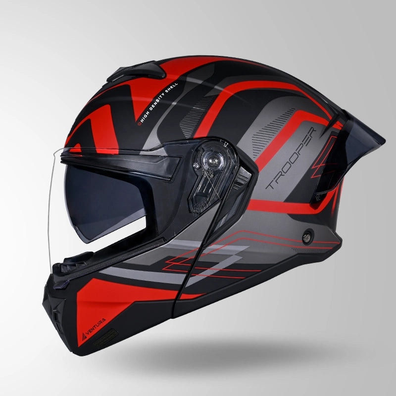 STUDDS TROOPER D3 VENTURA HELMET (Matt Black Red)