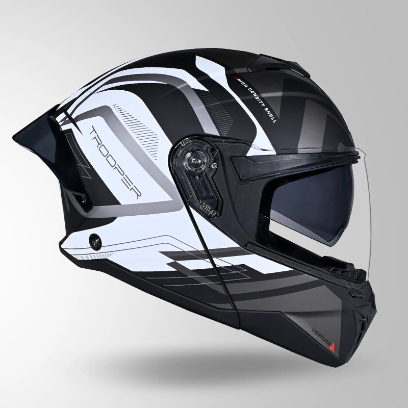 STUDDS TROOPER D3 VENTURA HELMET (Matt Black White)