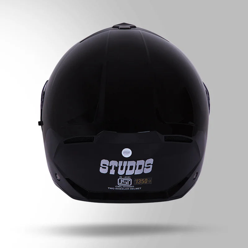 STUDDS TROOPER SOLID HELMET (Gloss Black)