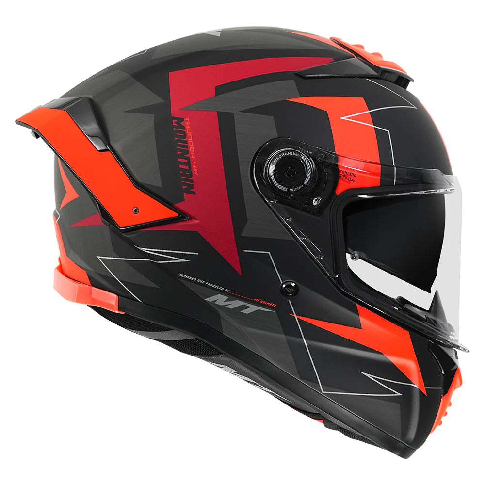 MT THUNDER SV MOUNTAIN HELMET (Matt Black Red)