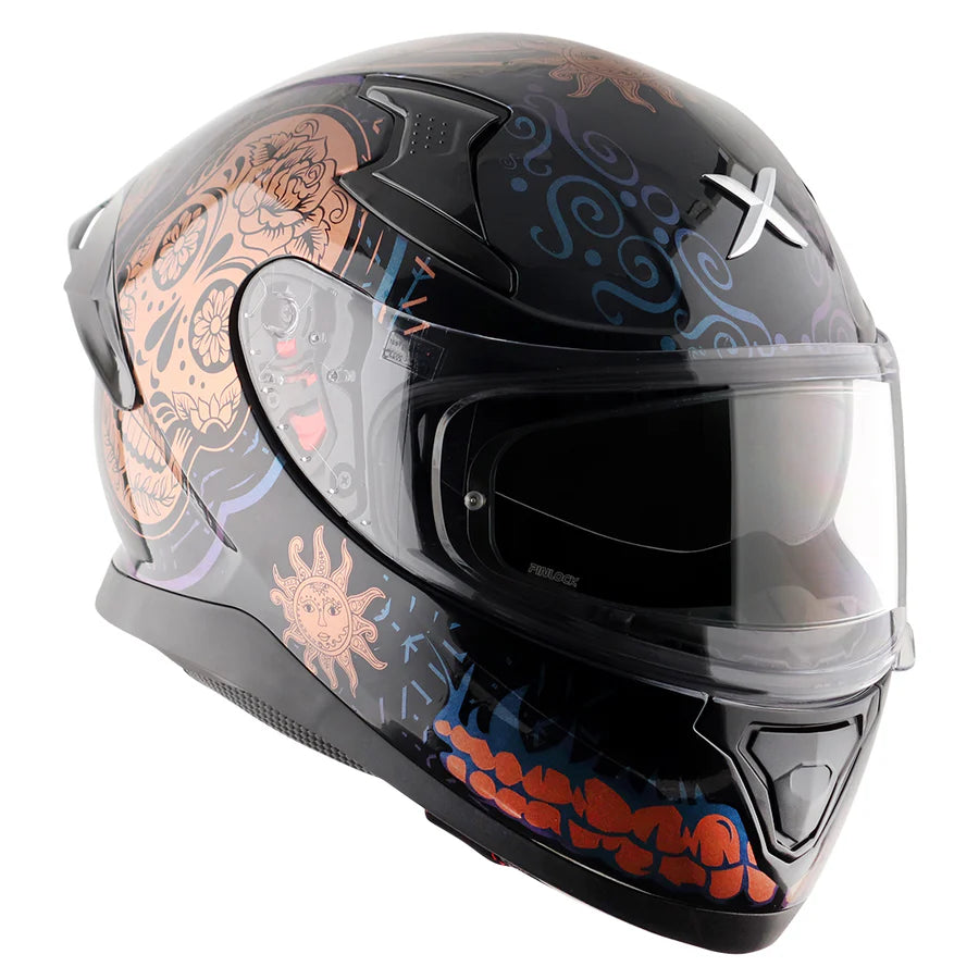 AXOR APEX TRANCE HELMET (Gloss Black Gold) - AlwaysRiding