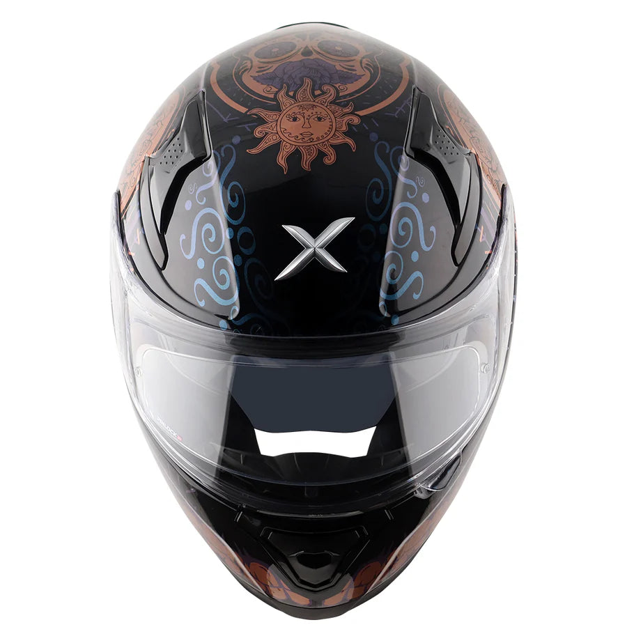 AXOR APEX TRANCE HELMET (Gloss Black Gold) - AlwaysRiding