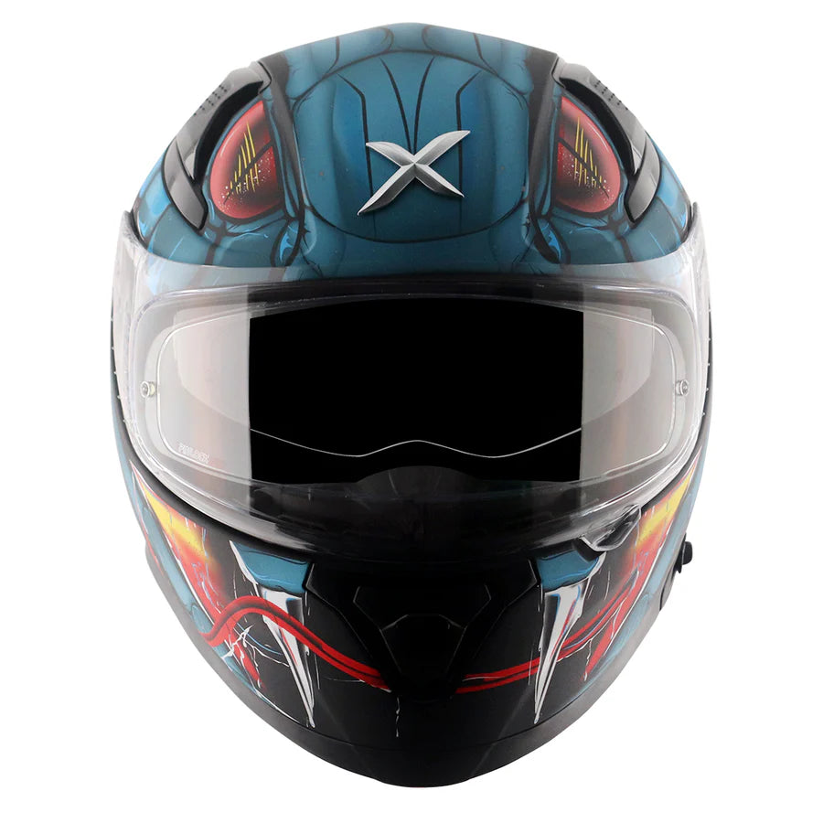 AXOR APEX VENOMOUS HELMET (Dull Black Blue) - AlwaysRiding