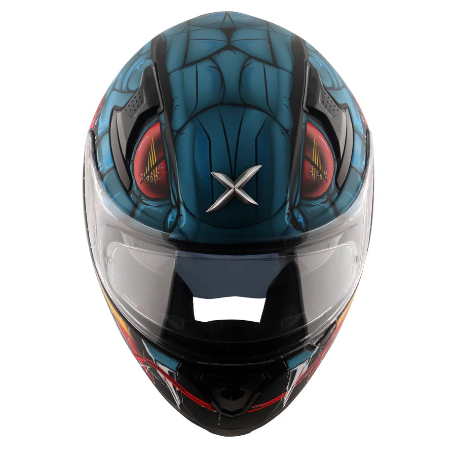 AXOR APEX VENOMOUS HELMET (Dull Black Blue) - AlwaysRiding