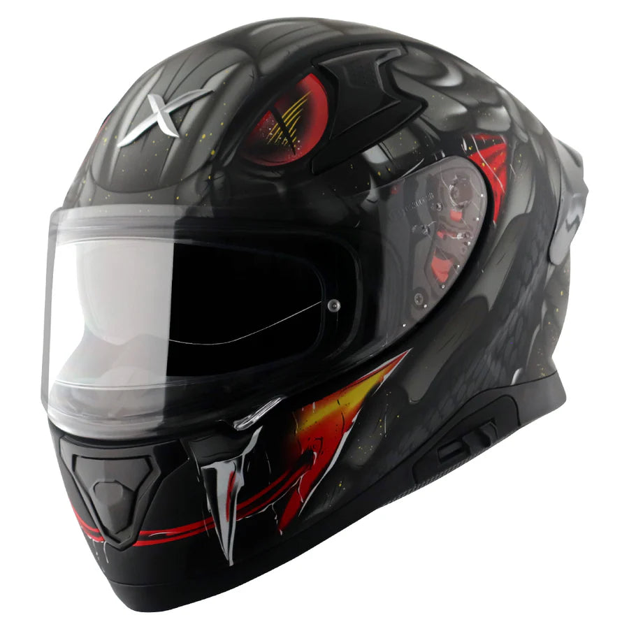 AXOR APEX VENOMOUS HELMET (Dull Black Grey) - AlwaysRiding
