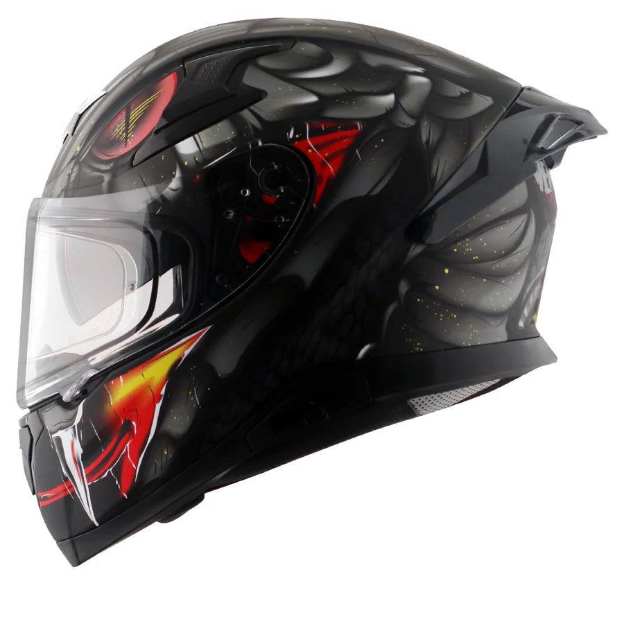 AXOR APEX VENOMOUS HELMET (Dull Black Grey) - AlwaysRiding