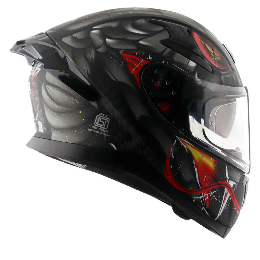 AXOR APEX VENOMOUS HELMET (Dull Black Grey) - AlwaysRiding