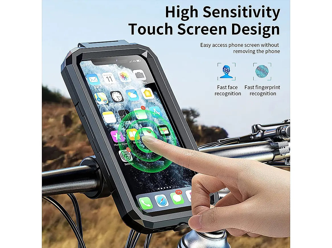 GPS Waterproof Mobile Holder Handlebar Mount - Black - AlwaysRiding