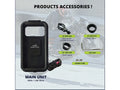 GPS Waterproof Mobile Holder Handlebar Mount with 15W Wireless Charger - Black - AlwaysRiding