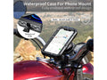 GPS Waterproof Mobile Holder Handlebar Mount with 15W Wireless Charger - Black - AlwaysRiding