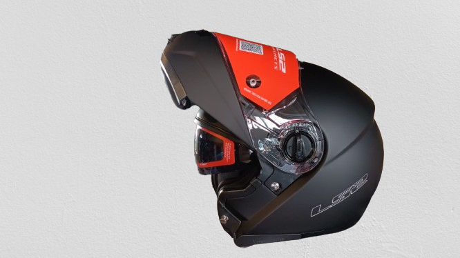 LS2 FF386 FLIP UP SOLID HELMET (Matt Black) - Always Riding