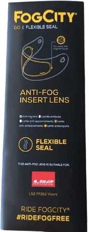 LS2 SPARE FOGCITY PINLOCK ANTIFOG CLEAR LENS FOR FF352 HELMETS