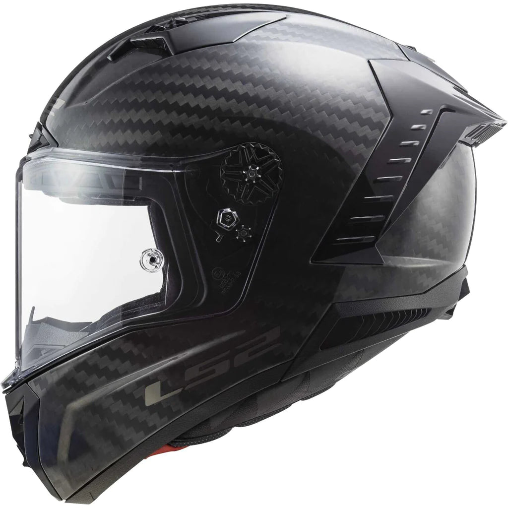 LS2 FF805 THUNDER CARBON HELMET (Gloss Black) - Always Riding