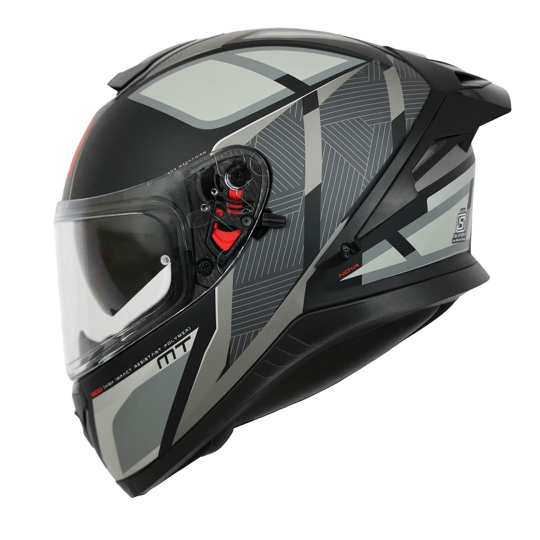 MT THUNDER 3 SV PRO NOVA HELMET (Matt Black Grey)