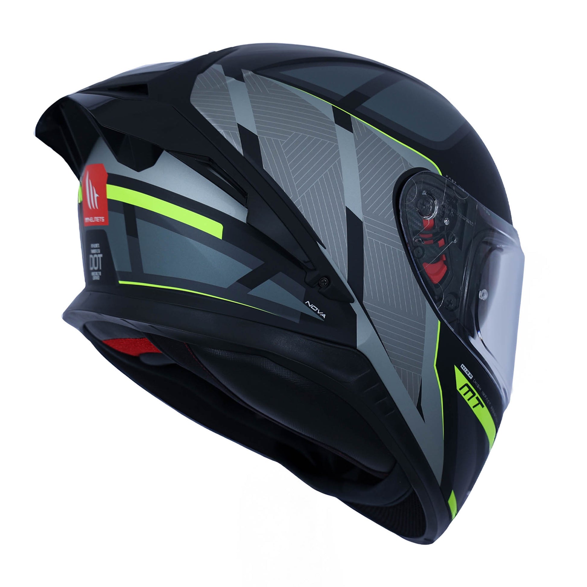 capacete mt thunder 3 effect mt helmets MT THUNDER 3 SV PRO NOVA HELMET (Matt Black Neon)