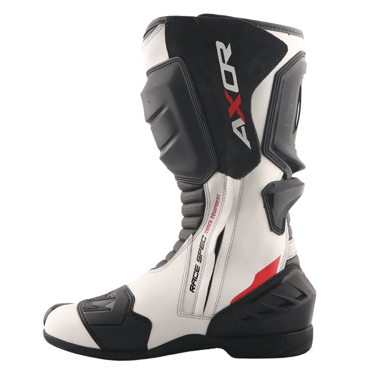AXOR RACER TEC RIDING BOOTS (Black White Red)