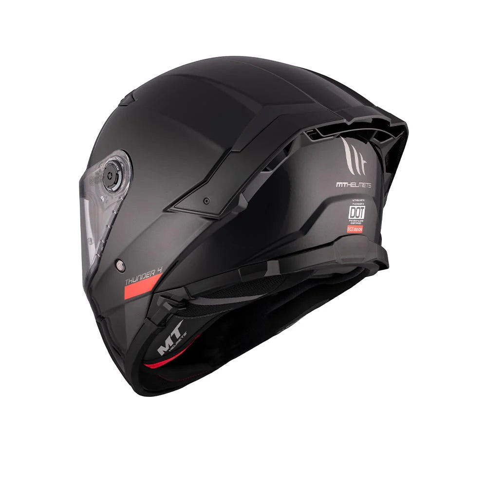 MT THUNDER 4 SV SOLID HELMET (Gloss Black)