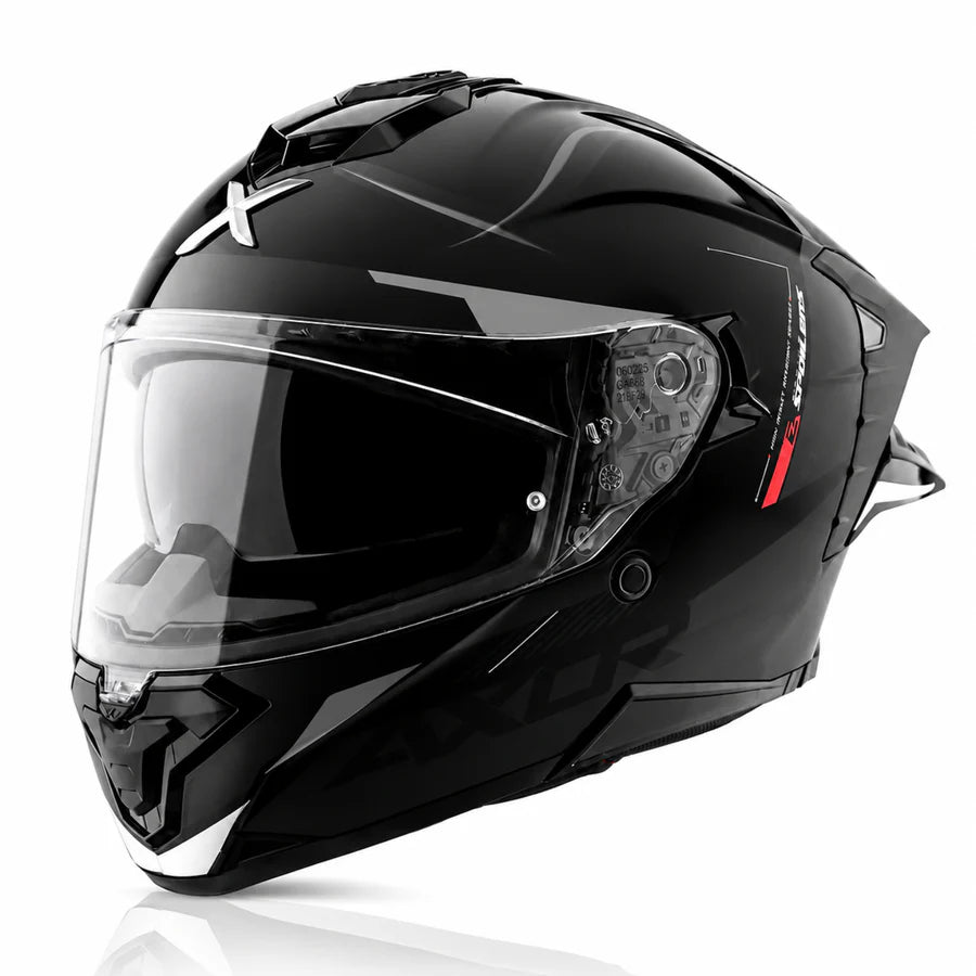 AXOR BRUTALE KRYPTIC DUAL SPOILER HELMET (Gloss Black Grey)