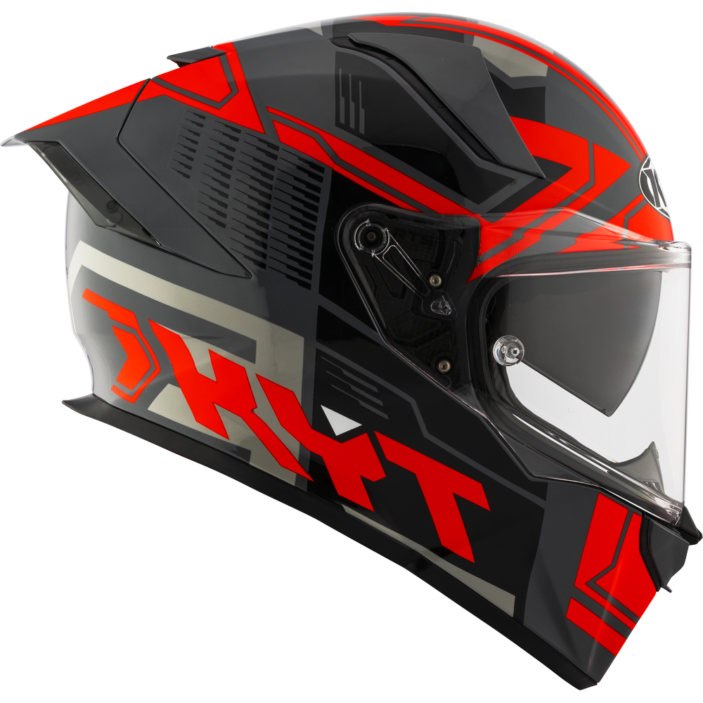 KYT R2R PRO OCTANE HELMET (Gloss Black Red)