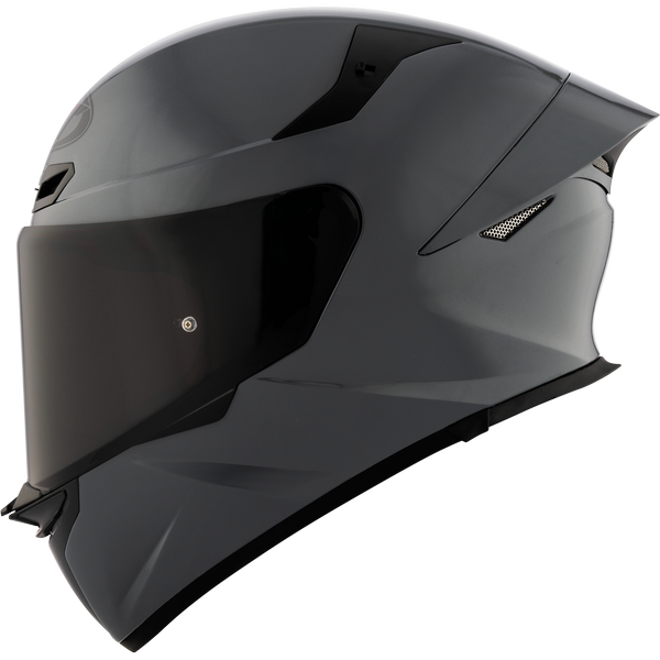 KYT TT-REVO PLAIN HELMET (Gloss Grey)