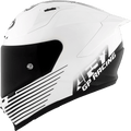 KYT STRIKER 2V LIVERY HELMET (Gloss Black White) - Always Riding