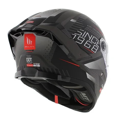 MT THUNDER 4 SV LUMINENCE HELMET (Gloss Black Grey)
