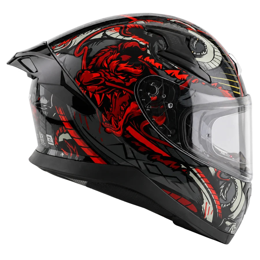 AXOR APEX SCRATCH HELMET (Gloss Black Red)