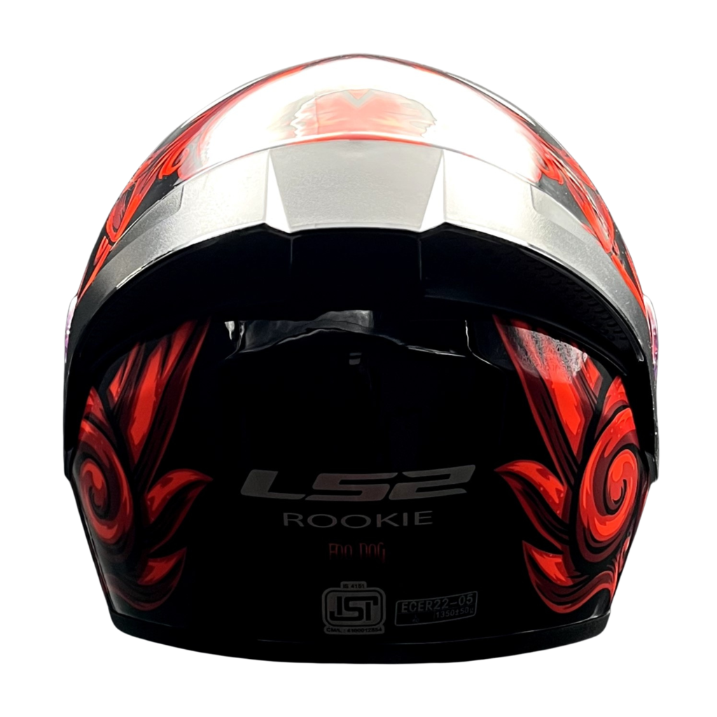 ls2 ff351 wolf motorcycle helmet LS2 FF352 ROOKIE FOO DOG HELMET (Gloss Black Red)