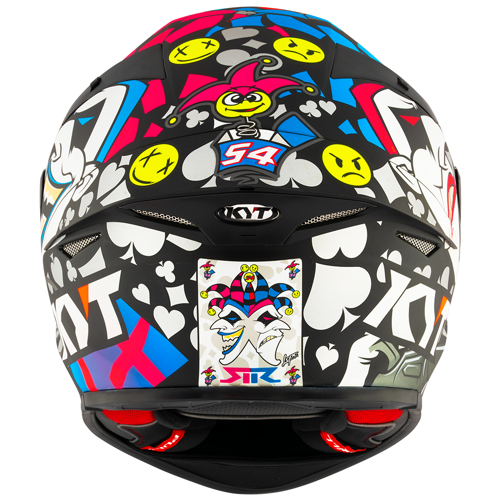 KYT TT-REVO RICCARDO ROSSI 2022 REPLICA HELMET (Matt Pink)