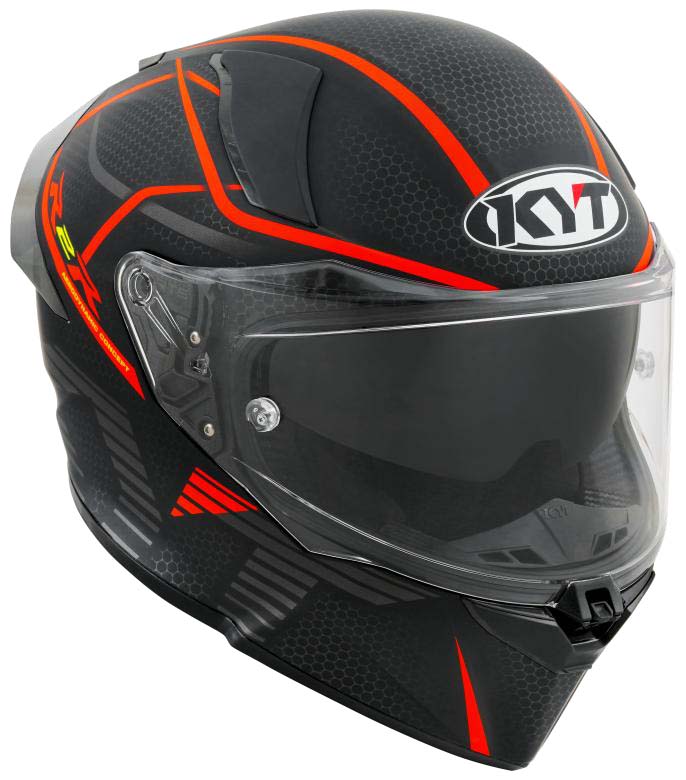 KYT R2R PRO CONCEPT HELMET (Matt Black Red)