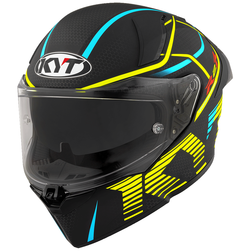 KYT R2R PRO CONCEPT HELMET (Matt Black Yellow)