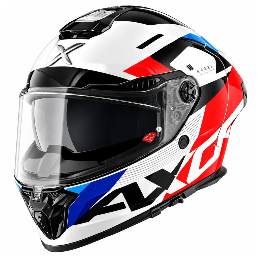 AXOR AGERA RUSH HELMET (Gloss White Red)