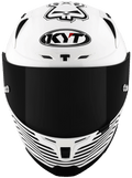 KYT STRIKER 2V LIVERY HELMET (Gloss Black White) - Always Riding