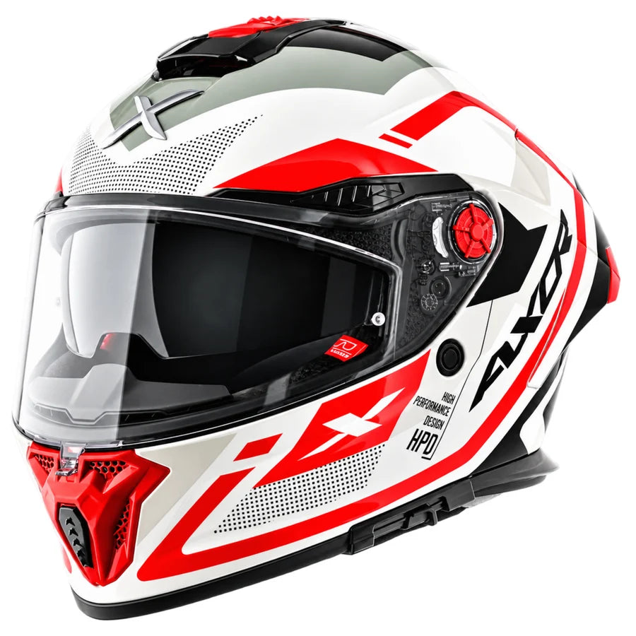AXOR AGERA STARRY HELMET (Gloss White Red)
