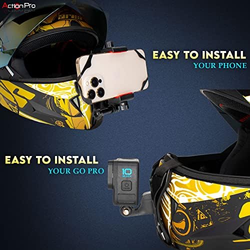 AR ACTION PRO CHIN STRAP HELMET MOUNT with MOBILE HOLDER - Always Riding