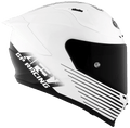KYT STRIKER 2V LIVERY HELMET (Gloss Black White) - Always Riding