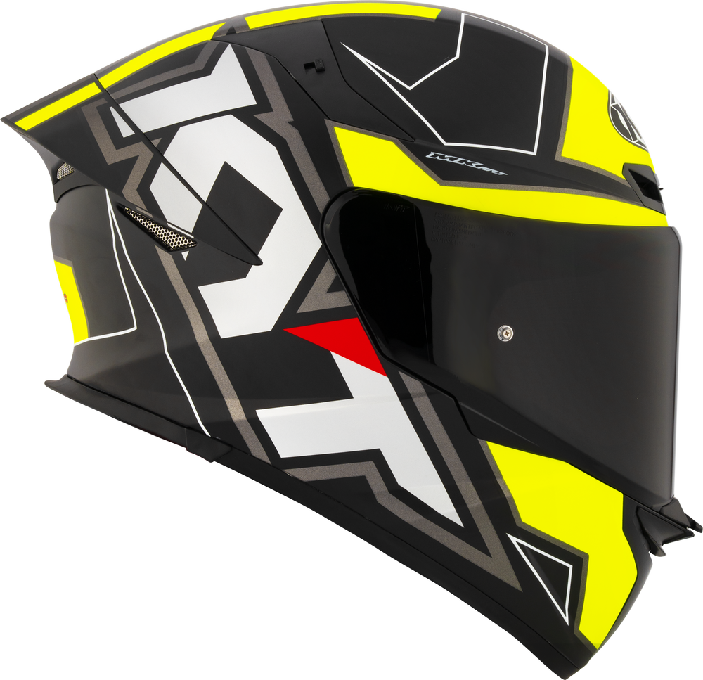 KYT TT-REVO ELECTRON HELMET (Matt Black Yellow)