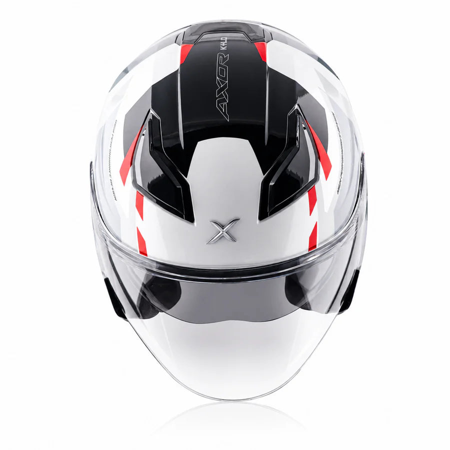 AXOR KYLO BEAN HELMET (Gloss White Red)