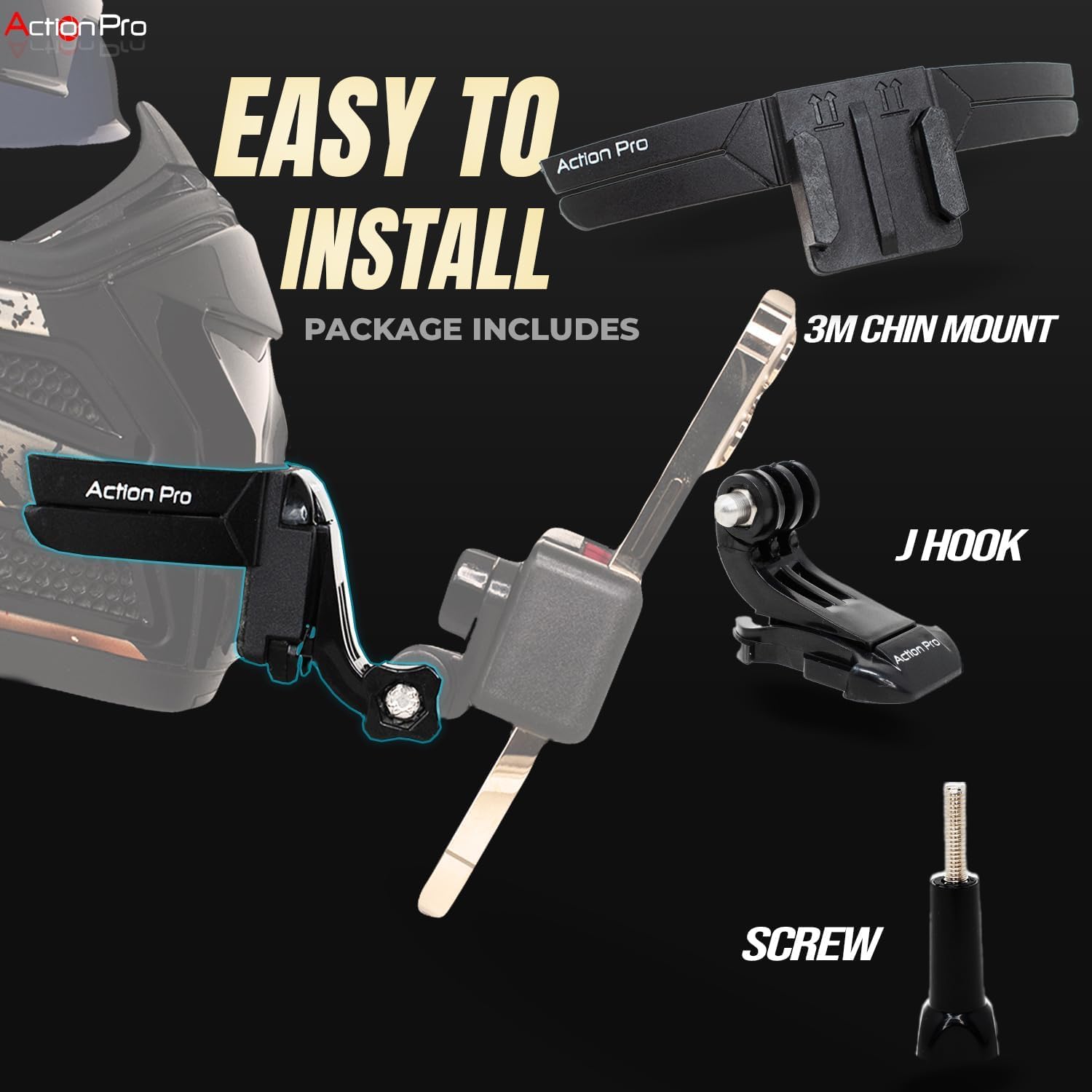 AR ACTION PRO 3M HELMET CHIN MOUNT - Always Riding