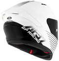 KYT STRIKER 2V LIVERY HELMET (Gloss Black White) - Always Riding