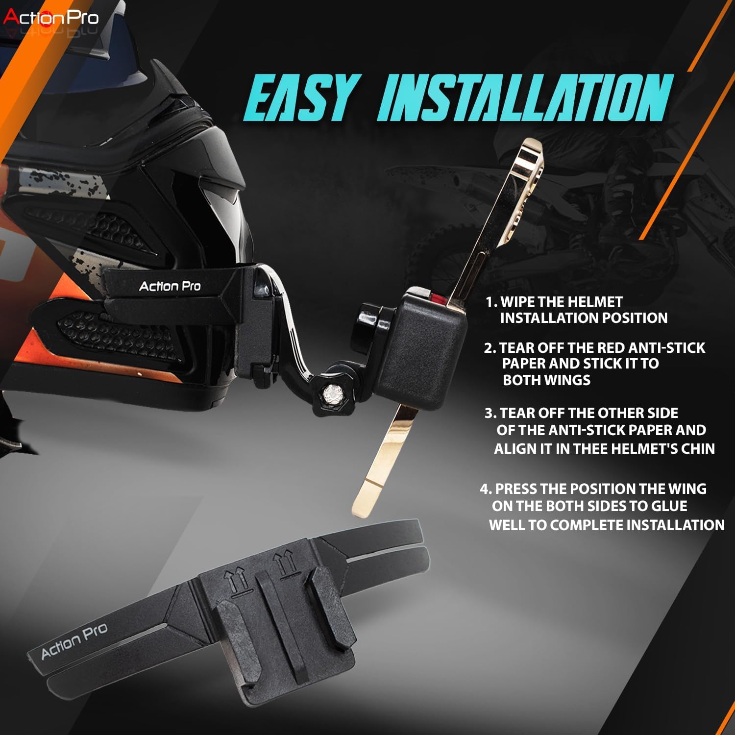 AR ACTION PRO 3M HELMET CHIN MOUNT - Always Riding