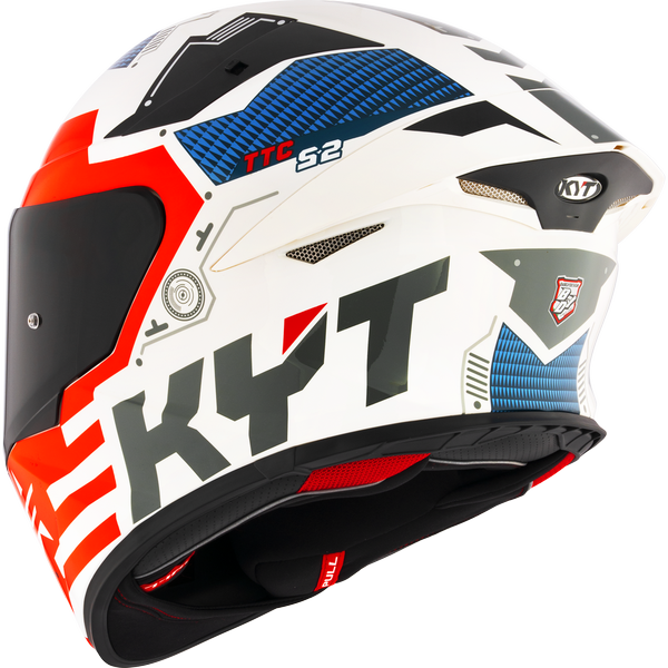 KYT TT-REVO FUSELAGE RED HELMET (Gloss Red)