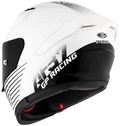 KYT STRIKER 2V LIVERY HELMET (Gloss Black White) - Always Riding