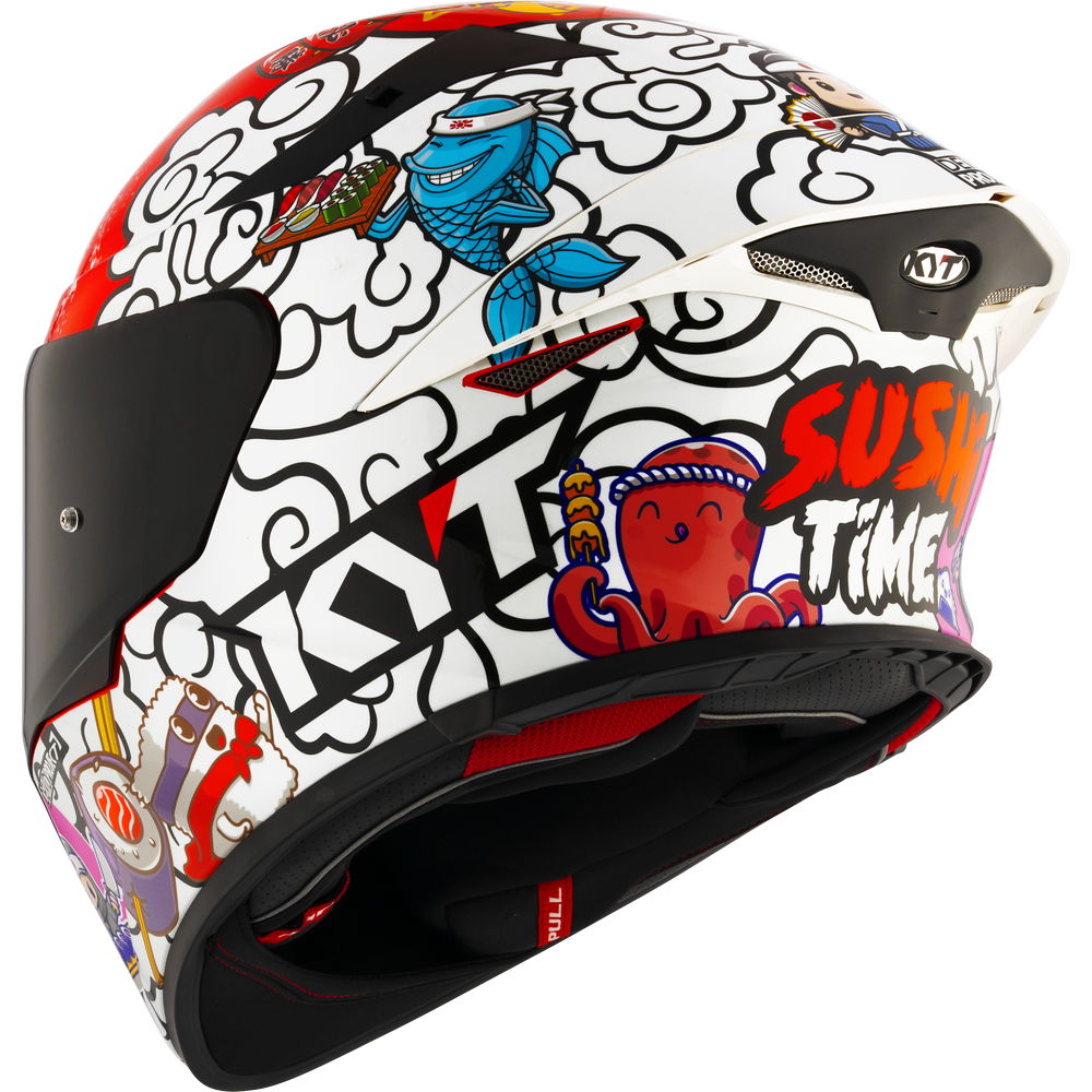 KYT TT-REVO SUSHI TIME HELMET (Gloss White)